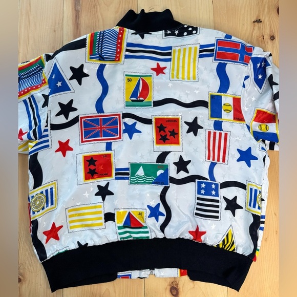Vintage 80’s Jordano Made in USA Global Sailing Lightweight Bomber Jacket EUC M - Picture 3 of 7